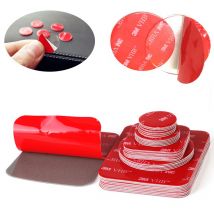 Sterke Rubber Schuim Lijm Auto Tape Dubbelzijdig Auto Tape Zwarte Tape Afgeronde Vierkante Meerdere Maten Transparant Acryl