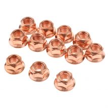 Bloc d&#39;échappement M8 en acier plaqué cuivre, 8mm, pour BMW série 3 E30, Pack-12