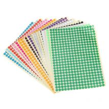 Étiquettes autocollantes à points colorés, papier d&#39;impression adhésif, étiquette de Classification, pour adultes et enfants, 8mm, 30 pièces