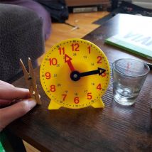 Réveil éducatif pour enfants, horloge réglable, outil d&#39;enseignement précoce, chiffres, Puzzle, éducation précoce #20