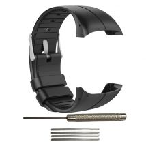 Pour Polar M400/M430 Silicone Smartwatch bracelet de remplacement motif officiel noir boucle sport bracelet de remplacement