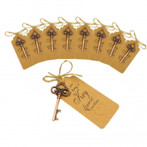 Ouvre-bouteille de bière en métal, 20 pièces, pour de mariage avec étiquette ouvre-boisson, porte-clés, fournitures de décoration pour fête de mariage, Souvenir pour les invités