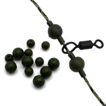 100 pièces accessoires de pêche à la carpe perles de choc en caoutchouc flottant hélicoptère Chod perles