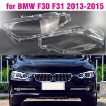 1 pièces couverture de lentille de phare avant de voiture pour BMW pour BMW F30 F31 3 Series Auto abat-jour i