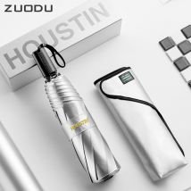 ZUODU luxe pliant parapluie femmes UV Protection soleil pluie petit Parasol poche argent revêtement coupe-vent voyage de G5G