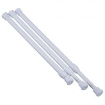 Tringle télescopique à Tension extensible en plastique métallique, 1 pièce, barre de rideau de douche réglable multifonctionnelle pour chambre à coucher, cuisine, salle de bain