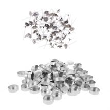 Boîte à bougies en aluminium 300 xaluminium | Boîte à bougies et mèches de bougie, supports de thé, fournitures de fabrication de bougies