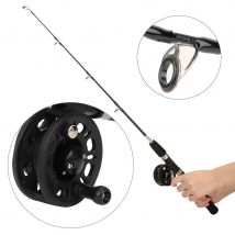 Canne à pêche ABS solide 80cm canne à pêche équipée de glace canne à pêche ensemble noir extérieur canne à pêche hiver radeau de pêche pêche