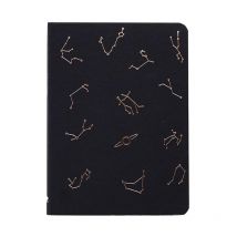 Carnet de notes Constellation Journal relié blanc Page intérieure carnet de croquis noir et blanc couverture école papeterie balle Journal
