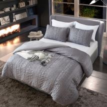 Linge de lit de luxe Textile à la maison solide literie froissée housse de lit taie d'oreiller housse de couette housse de literie ensembles de literie reine