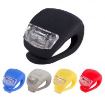 Silicone vélo vélo vélo tête avant roue arrière lampe de lampe de poche LED offre spéciale