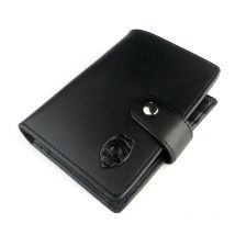 Portefeuille de Police américaine en cuir noir, porte-Badge, porte-carte d'identité, porte-Badge d'identification américain