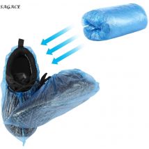200 pièces Pack jetable extérieur pluie jour tapis nettoyage chaussure couverture imperméable à l'eau boue-preuve couvre-chaussures de protection