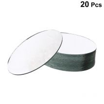 20 pièces bricolage alliage miroir femmes maquillage utiliser miroir Mini ovale forme non fini miroir lentille pour bricolage Art Craft