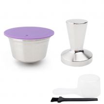 Capsule de café en acier inoxydable, dosette filtrante, pour dolce gusto, réutilisable, rechargeable
