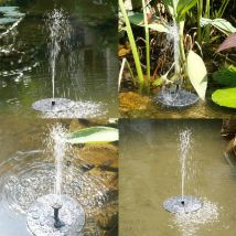 Fontaine solaire de 5.3 pouces | Fontaine solaire, eau de jardin, étang de piscine, pompe flottante d'extérieur, outils de jardinage de piscine, directe