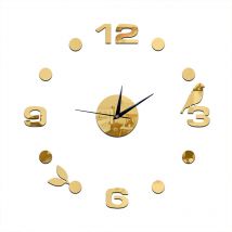 Miroir autocollant mural décoratif acrylique | Bricolage, horloge, miroir décoratif 3D de pour salon chambre à coucher