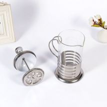 Cafetière expresso manuelle Pot français café thé percolateur filtre inox verre théière Cafetiere presse plongeur 350Ml