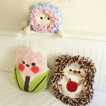 Bricolage tricot laine tapis Kit d'accrochage artisanat laine broderie avec cadre de broderie