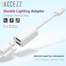 ! Accézz – adaptateur Audio de Charge Apple, pour iPhone X 7 8 plus XS XR IOS 11 séparateur de Charge écouteurs 2 en 1 convertisseur de câble Aux