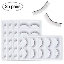 5/10/25 paires formation faux cils à la main pratique Extension de cils pour les débutants enseignement yeux cils outils d'extension