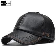 NORTHWOOD-Casquette de Baseball en cuir PU pour hommes, chapeau de , pour l'hiver