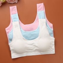 Soutien-gorge en coton pour enfants | Sous-vêtements pour filles, vêtements pour adolescentes, soutien-gorge de sport avec coussinet de poitrine, soutien-gorge d'entraînement pour enfants