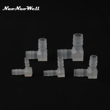 NuoNuoWell – tuyau de alimentaire 4mm ~ 20mm, connecteur coude égal à 90 degrés, adaptateur pour Aquarium, raccords de pompe à Air pour Aquarium, 6 pièces