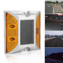 Lampe de goujon de route | En fonte d'aluminium, lampe solaire d'extérieur pour la voie en vogue