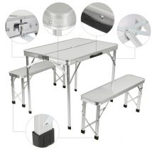 Chaise de Table pliante en alliage d'aluminium, mobilier d'extérieur, pour barbecue, Camping, jardin, HWC