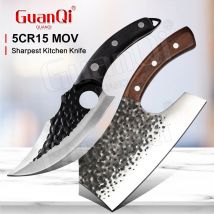 Couteau de cuisine forgé, couperet à viande, couteau de boucher, couteau à désosser, couteaux à trancher, couteau de pêche, couteau de cuisine d&#39;extérieur