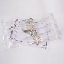 Ceinture en résine pour femmes, jolie en PVC, transparente, mignonne, pour robe, avec boucle ardillon, à la