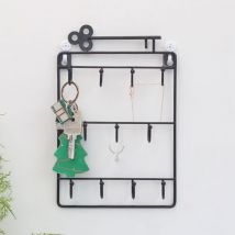 Crochets muraux en fer 11 cintres porte-clés décoratif porte-manteau en métal porte-chapeau décor à la maison organisateur de stockage