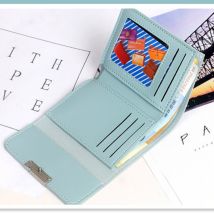 Petit portefeuille de tendance pour femmes, porte-cartes, fermeture éclair, porte-monnaie Slim pour dames, portefeuille de bonne , nouveauté