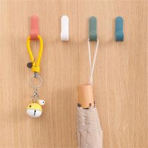 Crochet de porte-serviettes adhésif | Crochet de 4 pièces, ensemble de crochets sans trace pour serviettes, résistant, poinçon gratuit, ustensile de salle de bains, organisateur de porte de maison, ganci adesivi # 10F
