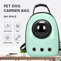 Sac à dos pour chat de compagnie respirant en plein air voyage espace Capsule Double sac à bandoulière pour chats chiens transporteur Durable fournitures de transport pour animaux de compagnie