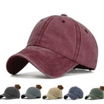queue de cheval casquette de Baseball pour femmes Snapback Baseball chapeau lavage chapeaux femme Sport casquettes couleur unie os Gorras