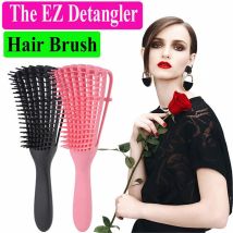L'ez Detangler brosse à cheveux peigne Anti-statique cuir chevelu peigne brosse à cheveux outils de coiffure ajuster brosse à cheveux cuir chevelu Massage brosse à cheveux