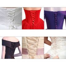 Robe de mariée ajustable avec fermeture éclair, 118 pouces, Corset de remplacement, ruban en Satin, attaches pour robe de soirée de Banquet