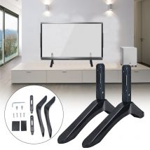 Support TV universel, 32-65 pouces, écran plat LCD, socle de Table en acier allié, réglable en hauteur