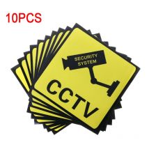 Autocollants de sécurité pour système de sécurité CCTV, étiquette autocollante, 111mm, étanche, 10 pièces