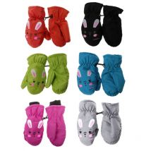 Gants chauds d'hiver pour enfants, coupe-vent pour enfants, garçons et filles, Ski, cyclisme, escalade, en plein air, imperméables, cuir antidérapant