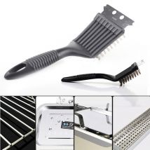 Brosse pour Barbecue brosse pour Barbecue brosse de nettoyage et grattoir avec poils en acier inoxydable outils de cuisson accessoires d'extérieur