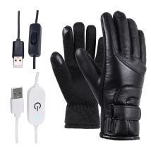 Hiver moto électrique gants chauffants coupe-vent cyclisme chauffage écran tactile gants de ski USB alimenté pour hommes femmes