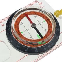en plein air Portable randonnée Camping règle carte loupe liquide rempli boussole divertissement accessoires de plein air