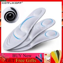 KOTLIKOFF 4D mousse à mémoire orthèse semelle intérieure soutien de la voûte plantaire semelles orthopédiques pour chaussures pieds plats soins semelle chaussures orthopédiques