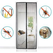 Muet magnétique porte coulissante rideau moustiquaire pour portes salon rideau balcon porte Patio autocollant maille porte écran
