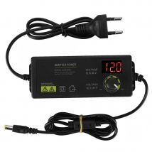 60W 5A 3-12V alimentation réglable tension moteur contrôle de vitesse protection Multiple adaptateur d'alimentation réglable prise ue 100-240V