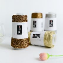 2 boules 100 grammes fil métallique doux Unique fil d'or fil de laine écheveau fil de Crochet, bricolage fil de Crochet pour tricoter le fil de tricot