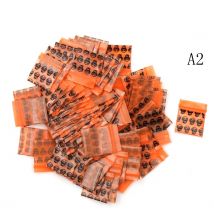 100 pièces Mini fermeture éclair sacs moins cher petit sac en plastique à fermeture éclair Ziplock sac en plastique sacs d'emballage Ziplock pilule emballage poches